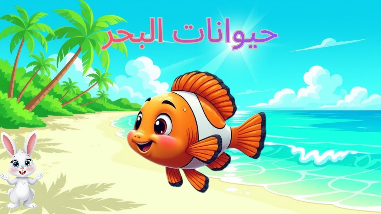 ​تعلم أسماء حيوانات المحيط بأسلوب شيق ومرح! 📚🐙