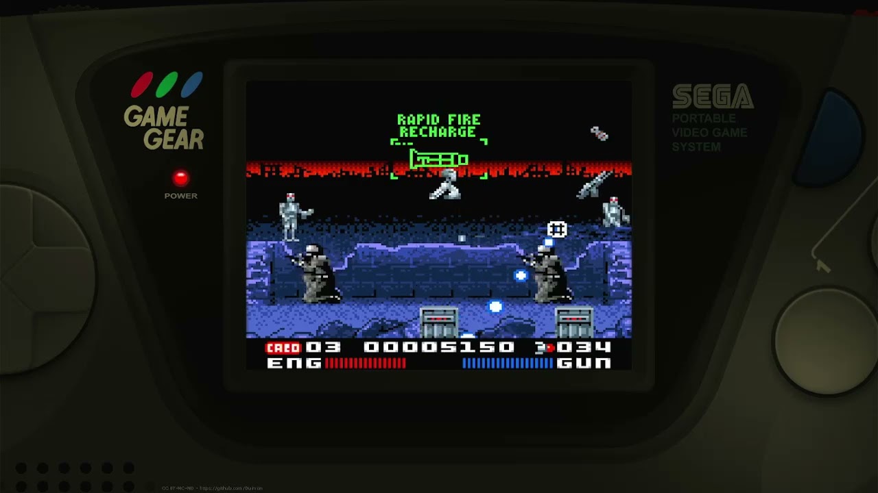 T2: The Arcade Game Easy Sega Game Gear Emulated