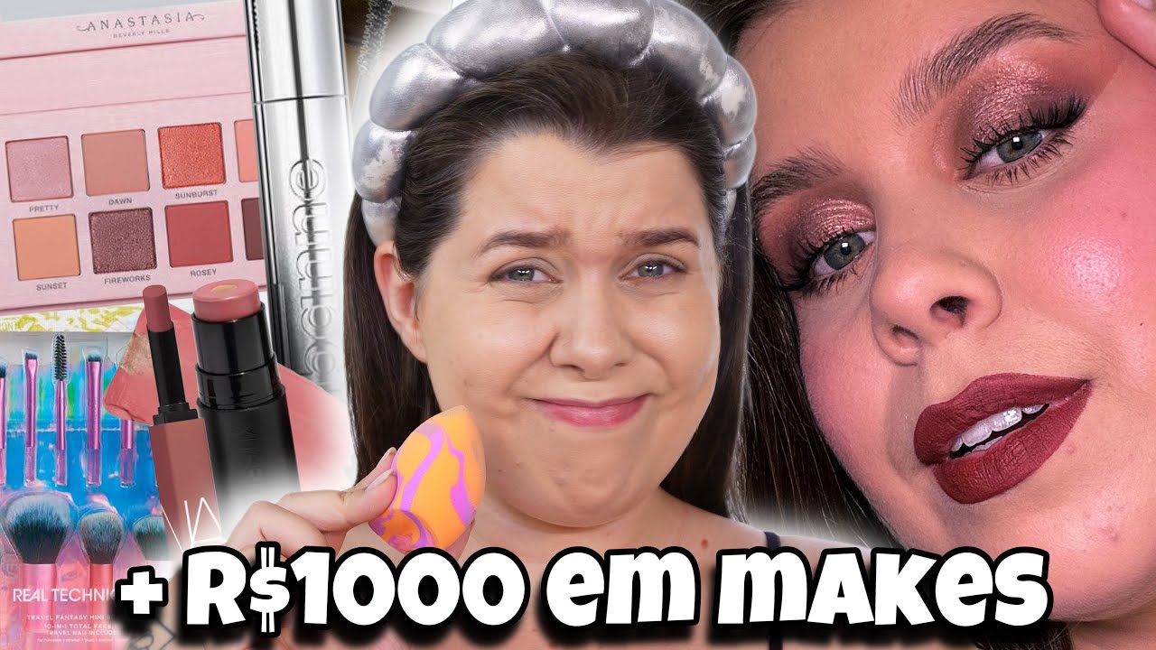 Makes IMPORTADAS que ganhei no SEPHORiA testei TUDOOOO