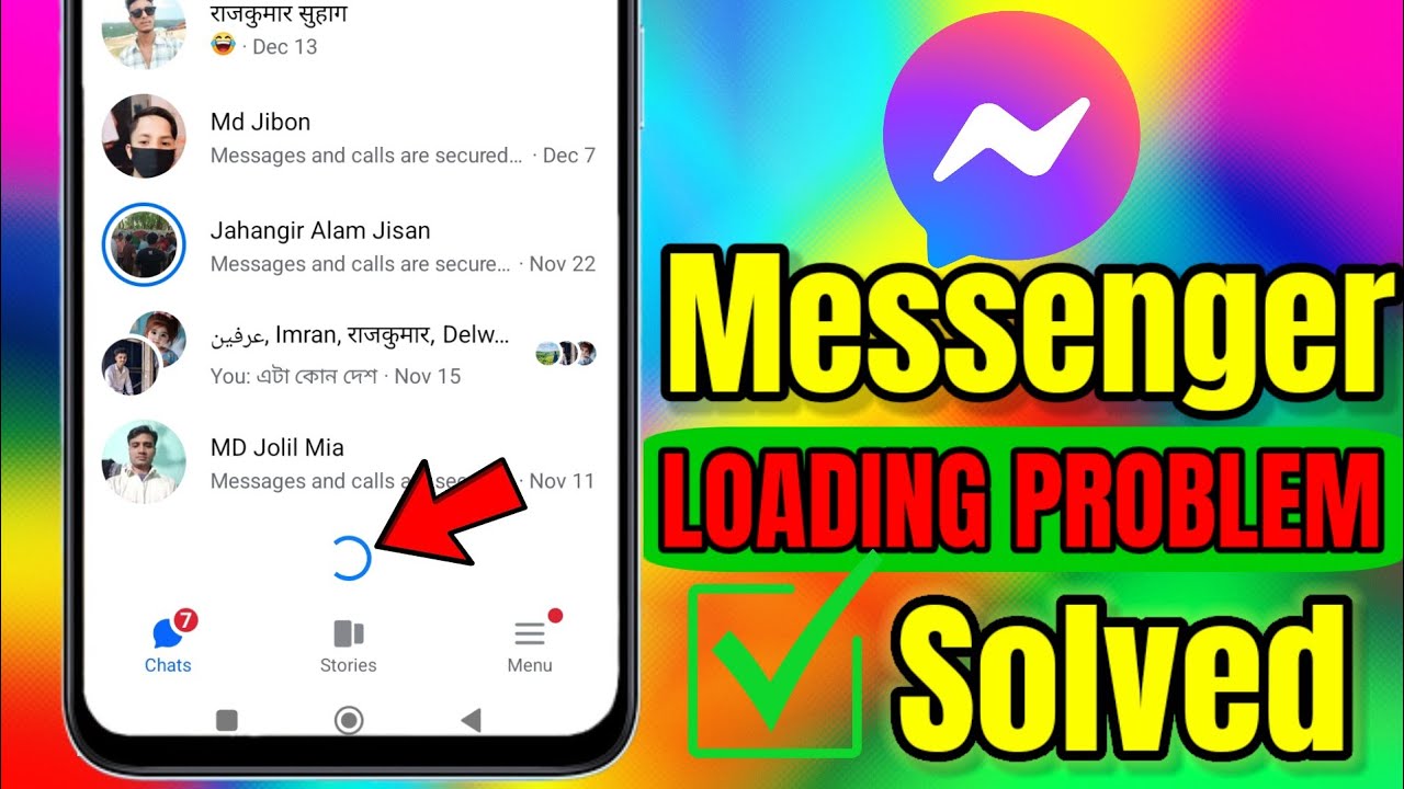 How to Fix Messenger Not Opening and Loading Problem | Facebook Messenger Loading Problem Solved 🔥