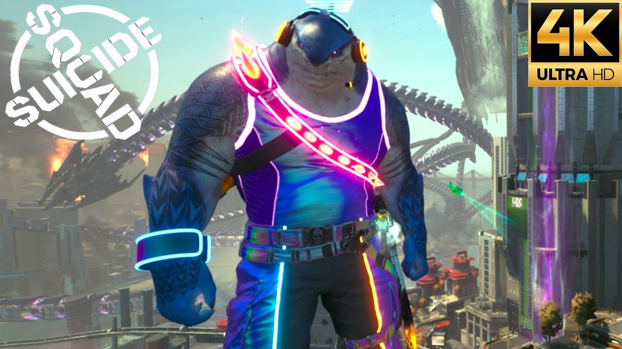 Suicide Squad: Kill The Justice League - Cyber Crime King Shark Free Roam Gameplay (4K 60FPS)
