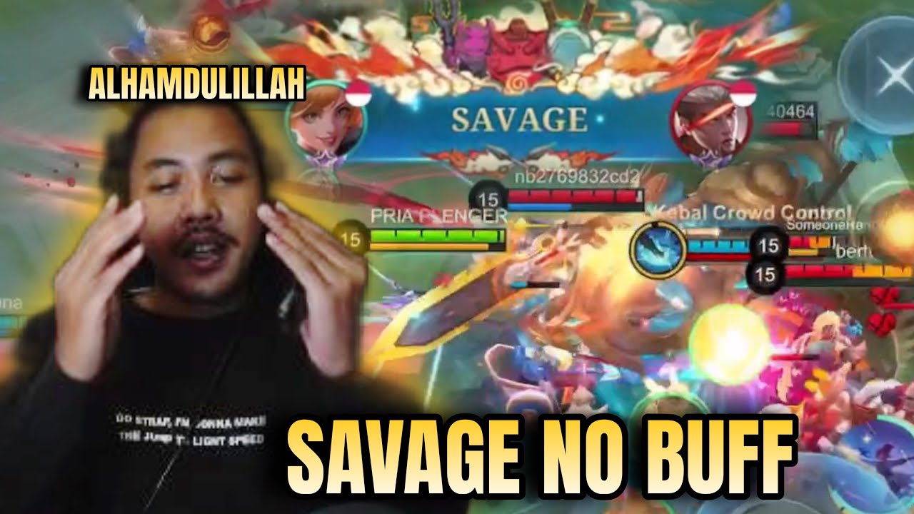 FANNY SAVAGE NO BUFF - AKHIRNYA MENENTUKAN KEMENANGAN - Mobile Legends