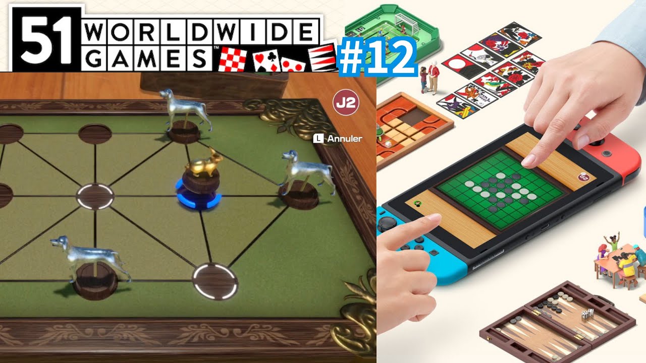 Je fais le lapin 🐰 et Morgan le chien 🐶 51 Worldwide Games - Gameplay 2 joueurs Nintendo Switch