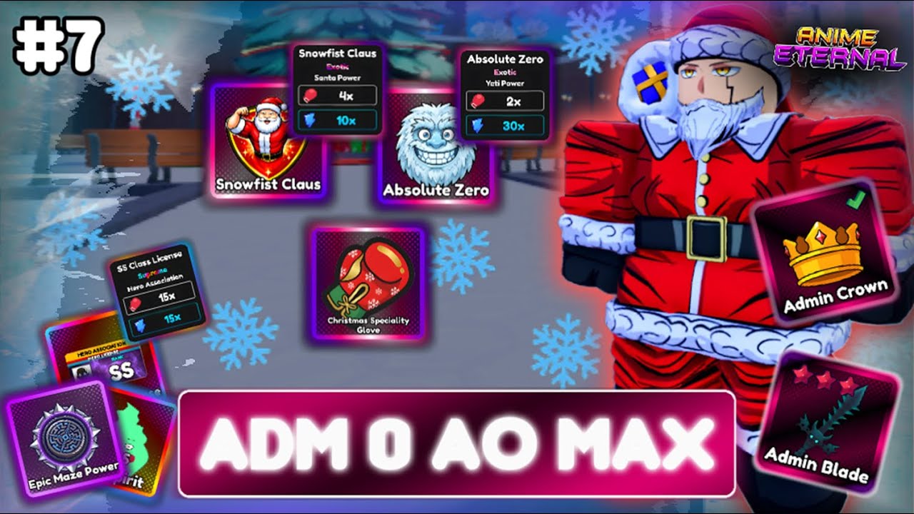 👑 ZEREI O NATAL EM 24H! Pediram video Grande? O Maior Do Canal kk🎅ADM 0 AO MAX #7 | Anime Eternal ❄️