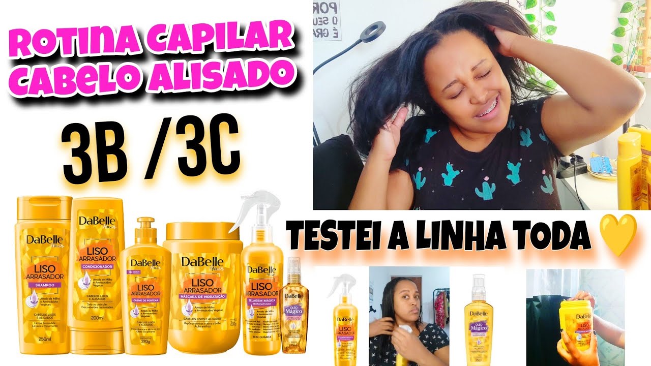 DABELLE HAIR LISO ARRASSADOR     💛 Minha Rotina Capilar #dabelle