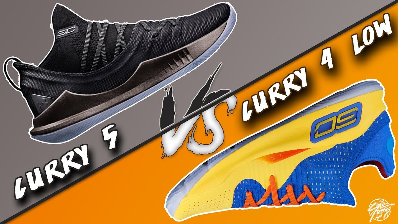 Under Amour Curry 5 vs Curry 4 Low!