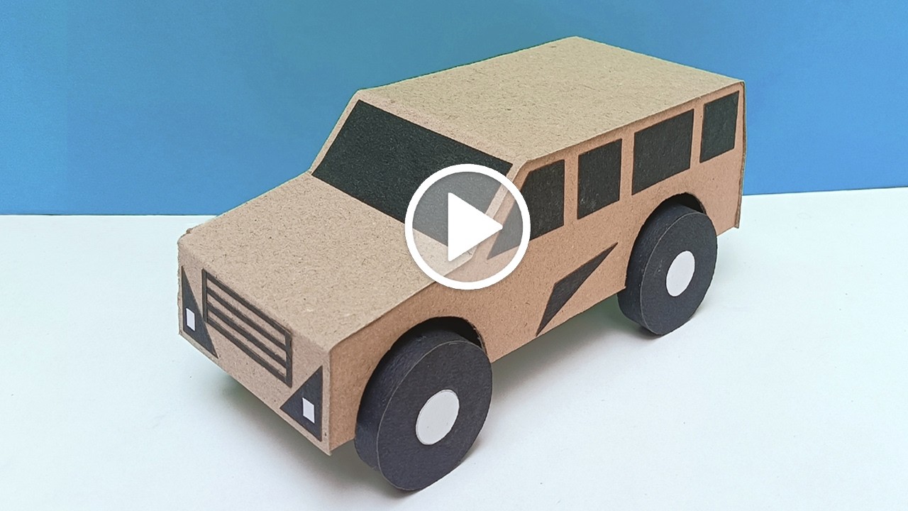 How to Make Cardboard Car | DIY Car | Cardboard Craft