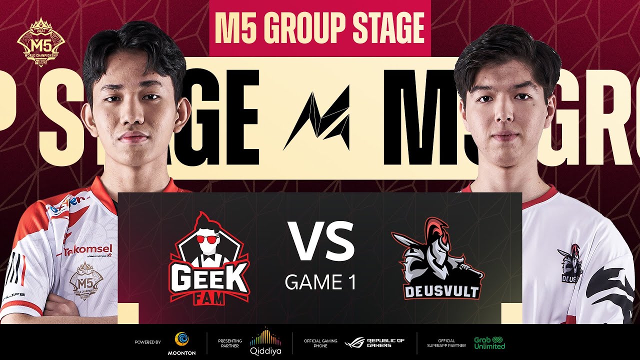 [ID] M5 Group Stage Hari 4 | GEEK FAM VS DEUS VULT | GAME 1