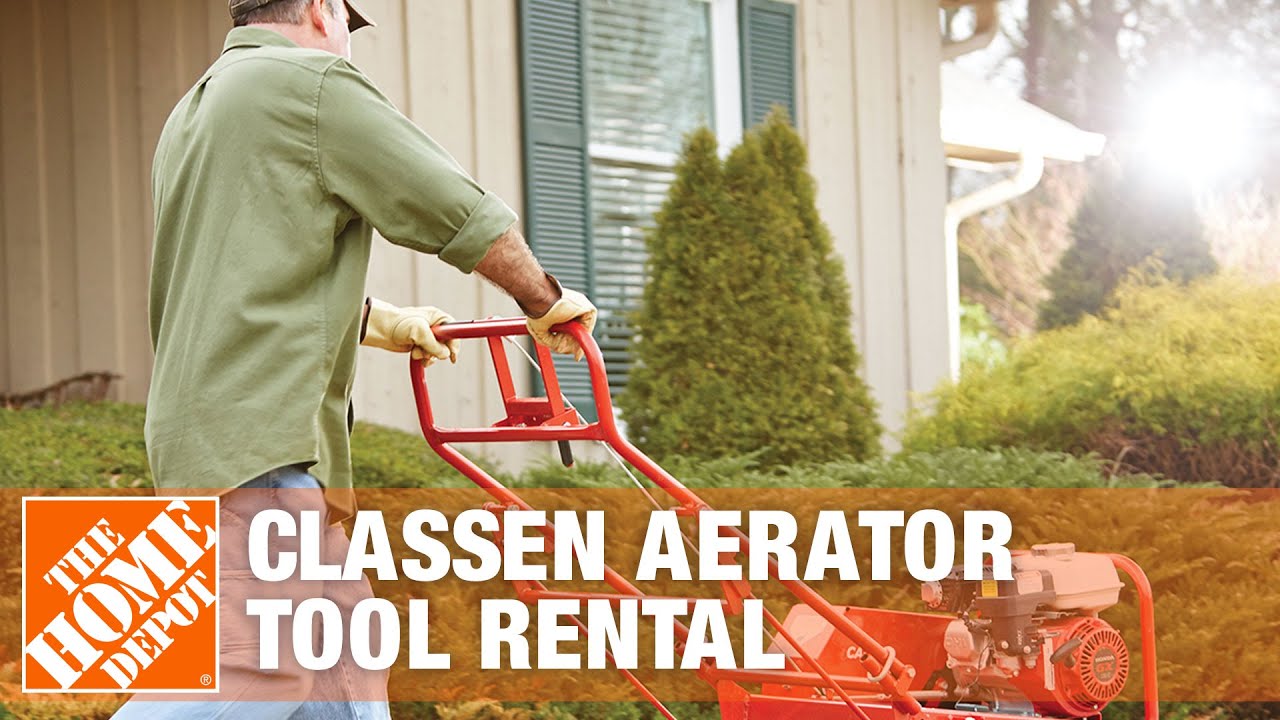 How to Use a Classen Self-Propelled Aerator Rental | The Home Depot
