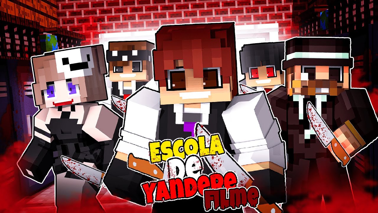 Minecraft: ESCOLA DE YANDERES - FILME COMPLETO  ✭ S4ULO ✭