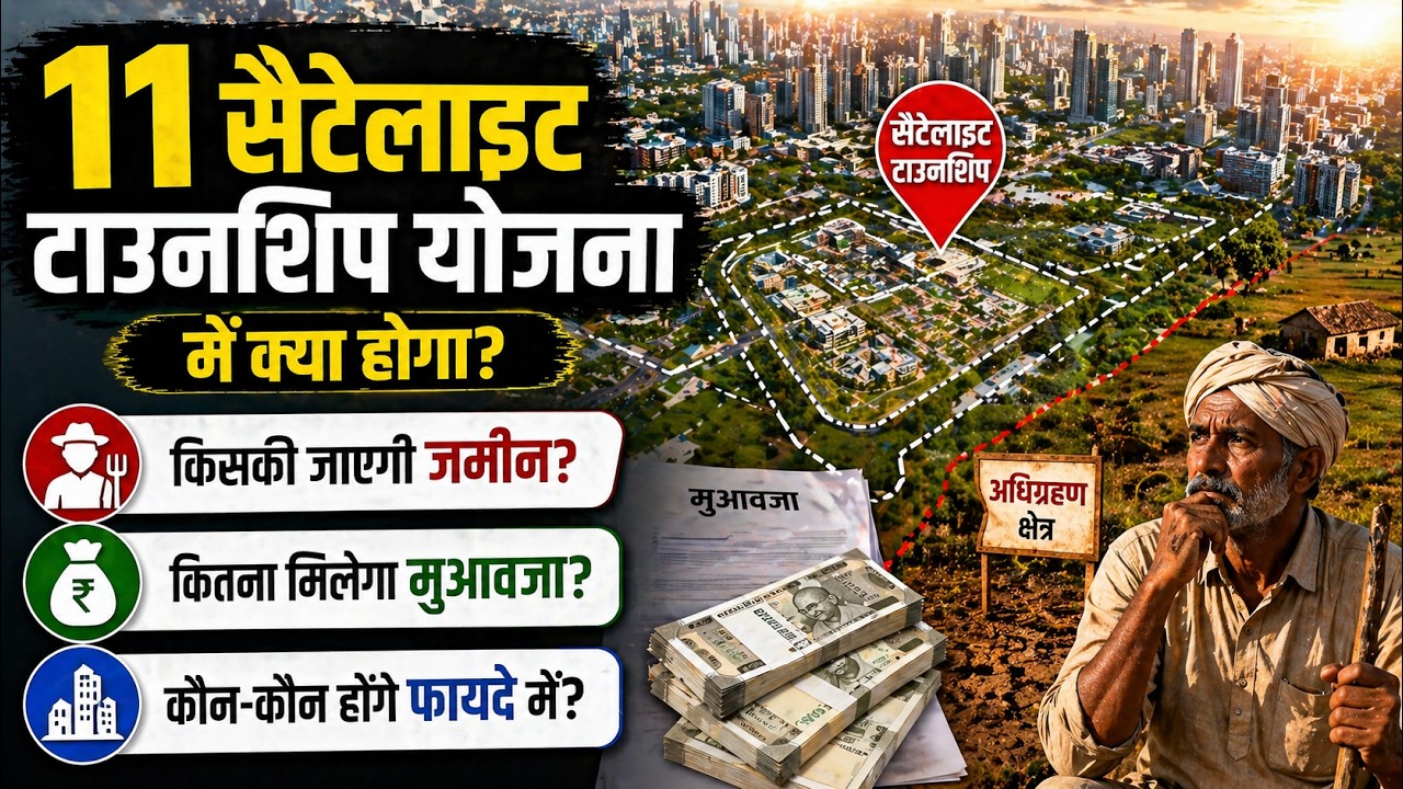 11 सैटेलाइट टाउनशिप योजना में क्या होगा, किसकी जाएगी जमीन और कितना मिलेगा मुआवजा?