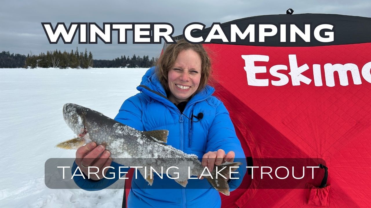 Overnight Ice Fishing on Lake Temagami Targeting Lake Trout