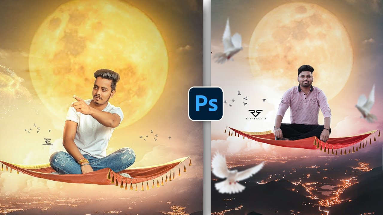 Aladdin New Flying Carpet Photo Editing PicsArt nd Photoshp Tutorial- Rishi Editz