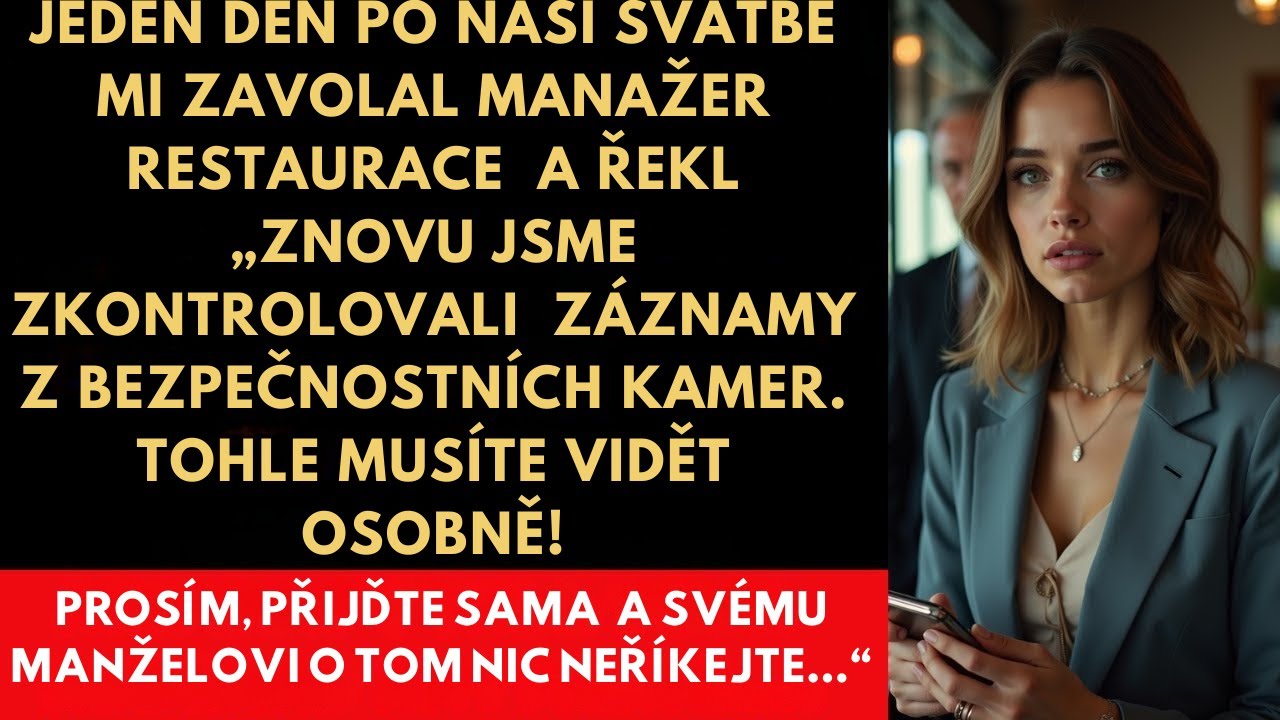 Restaurace zavolala: „Musíte vidět ten záznam. Přijďte sama a nic neříkejte svému manželovi!“