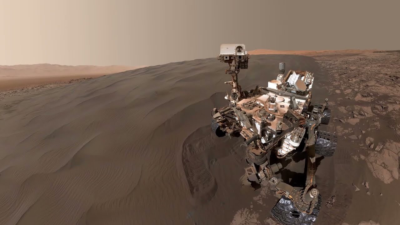 4K,Mars real - scene footage，Waterfall,Aerial footage,Ultra HD Landscape Video - Relaxing Music