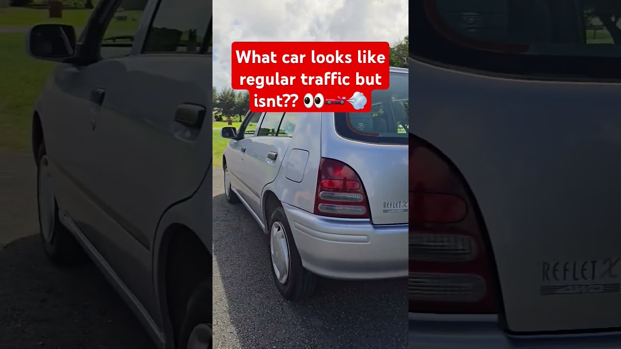 What car looks like regular traffic but isn't?? #toyota #starlet #jdm #japan #cars #automotive