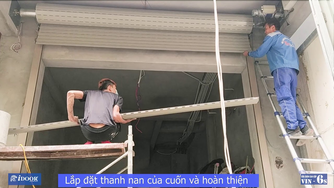 Quy Trình Lắp Đặt Cửa Cuốn Khe Thoáng Idoor Vin6s