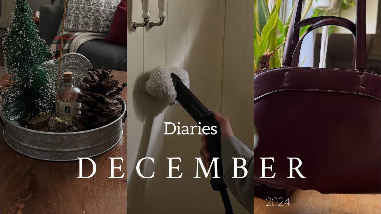 يوميات صباح هادئ.ديكور شتوي.ترتيب وتنظيف المطبخ🧼🪣