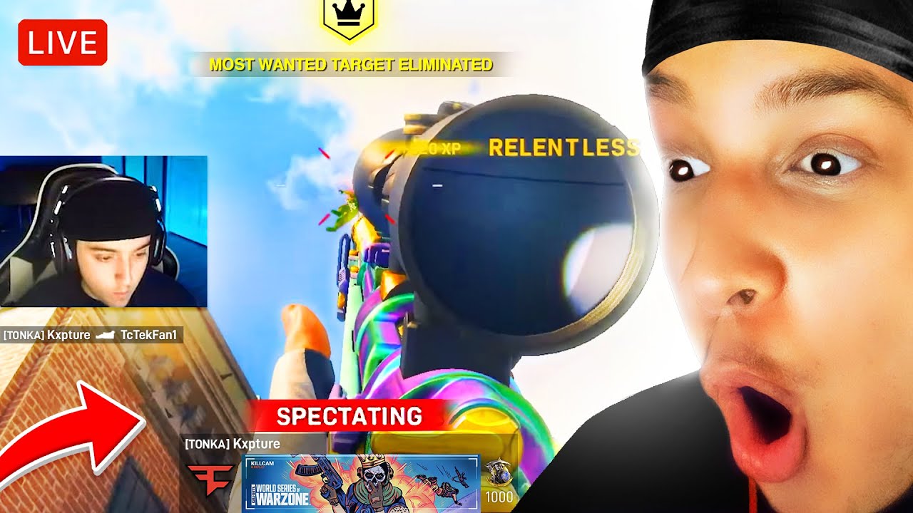 Spectating Kxpture KILL RECORD in Rebirth Island!