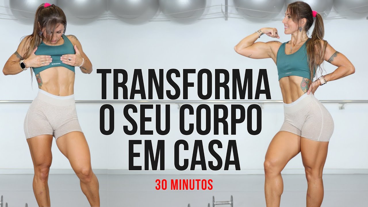 30 Min. de Intensidade: Treino de Cardio, Superiores e Abdominais para Definir o Corpo