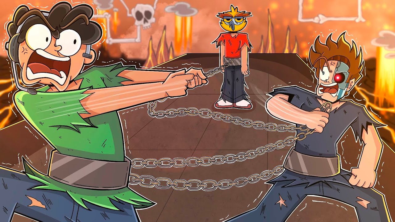 CHAINED TOGETHER - Vanoss Is Stuck With Nogla And Terroriser!