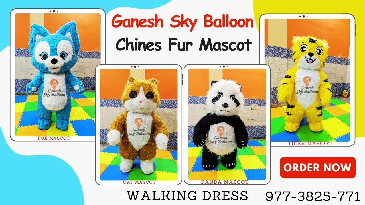 Chinese Fur Mascot Costume, 9773825771 #chinamascot #pandamascot #cutemascot