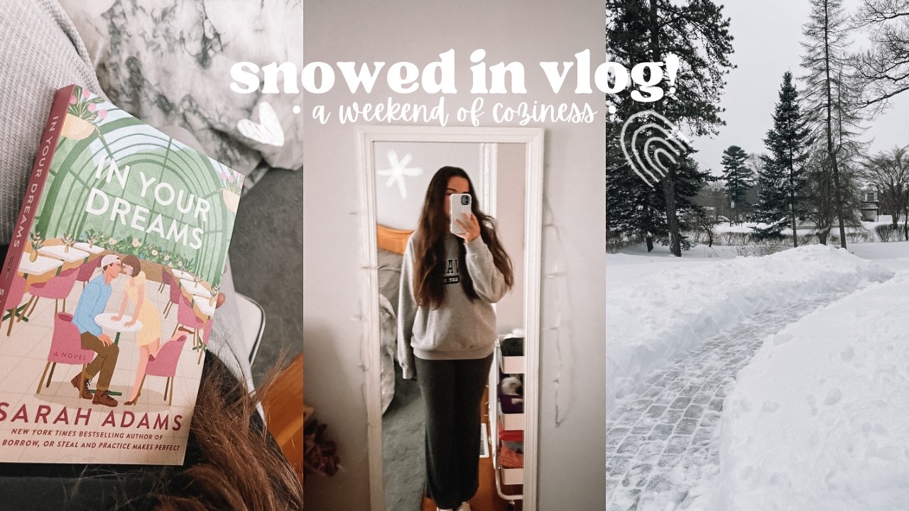 snowed in vlog ❄️ [college decision, reading, bullet journaling & snow days]