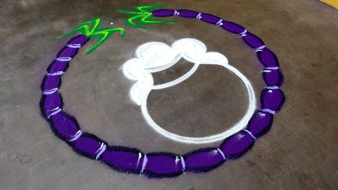 Bhogi Pongal pot rangoli|Thai Pongal Paanai kolam|sankranti chukala muggulu|super Amazingrangoli