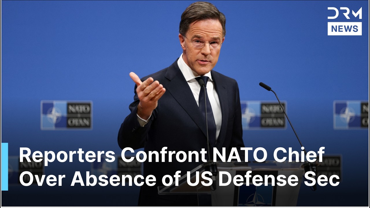 NATO Chief Confronted Over Defense Sec Hegseth's Absence From Meeting, Watch His Response | AC1G