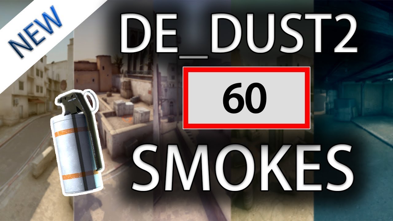 CS:GO - Dust2 ALL SMOKES Tutorial (60 Smokes)