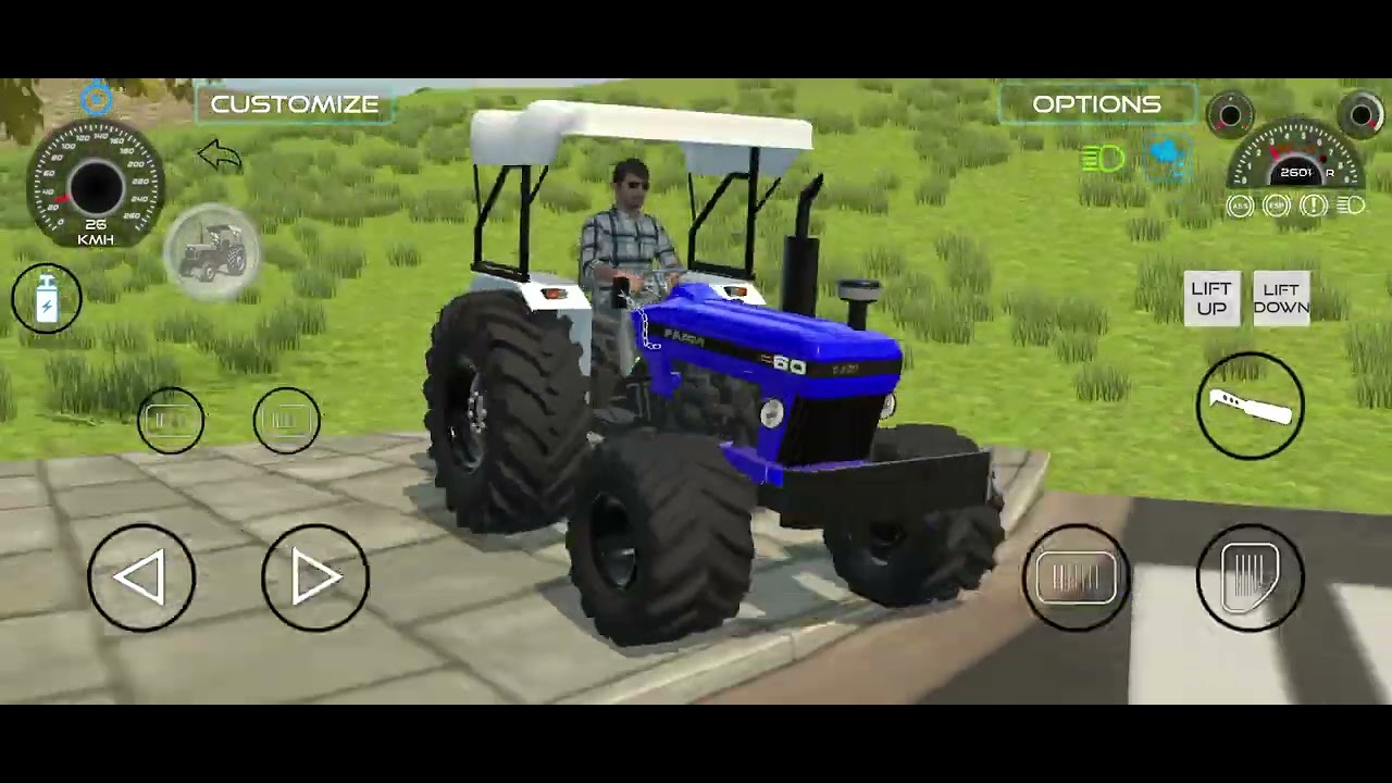 Indian tractor farmtrac 60 vs power track of Khatarnak tractor operating video
