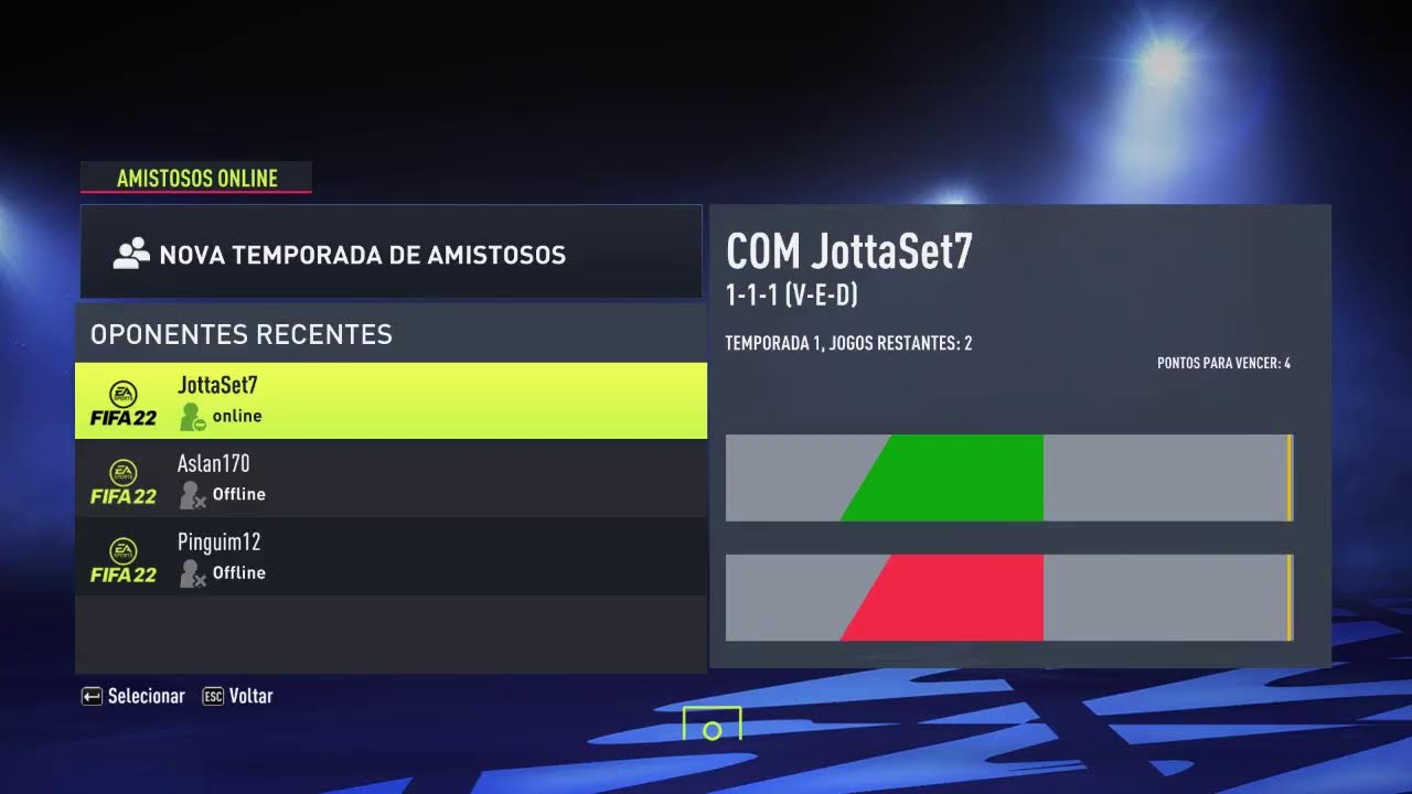 Jogando FIFA 21