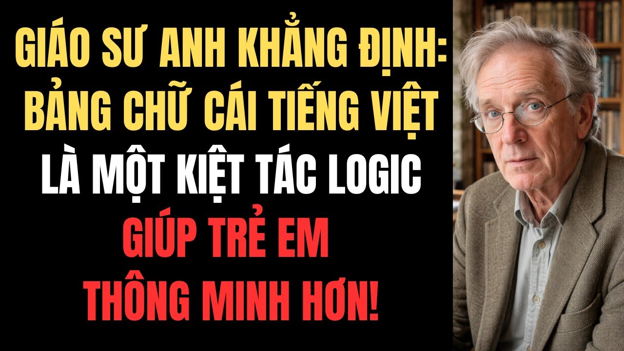 Giáo Sư Anh Khẳng Định: Bảng Chữ Cái Tiếng Việt Là Một Kiệt Tác Logic Giúp Trẻ Em Thông Minh Hơn!