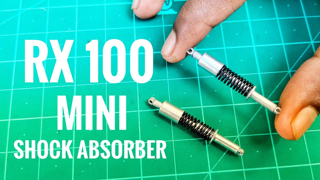 How To Make Mini Shock Absorber | RX100 Bike Back Shock