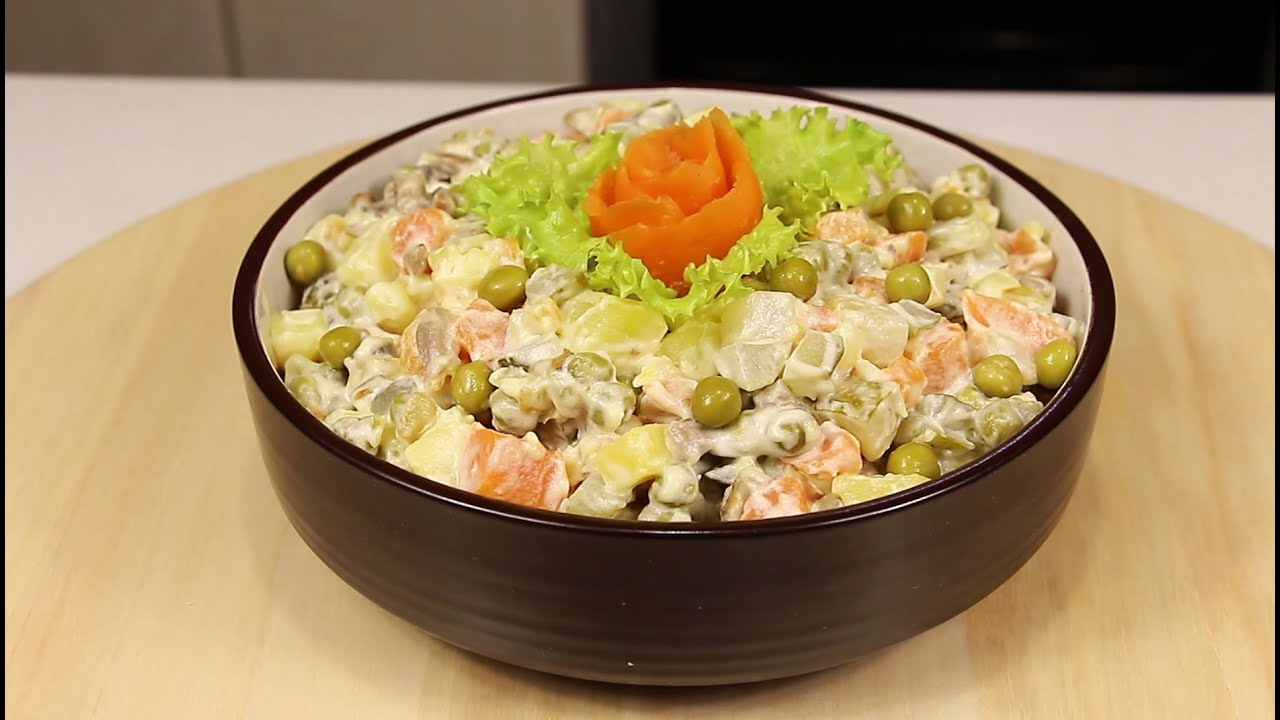 Разнообразим ПОСТ! Вкусный ПОСТНЫЙ САЛАТ с Шампиньонами и Майонезом/Рецепты в Пост/Веганский Салат