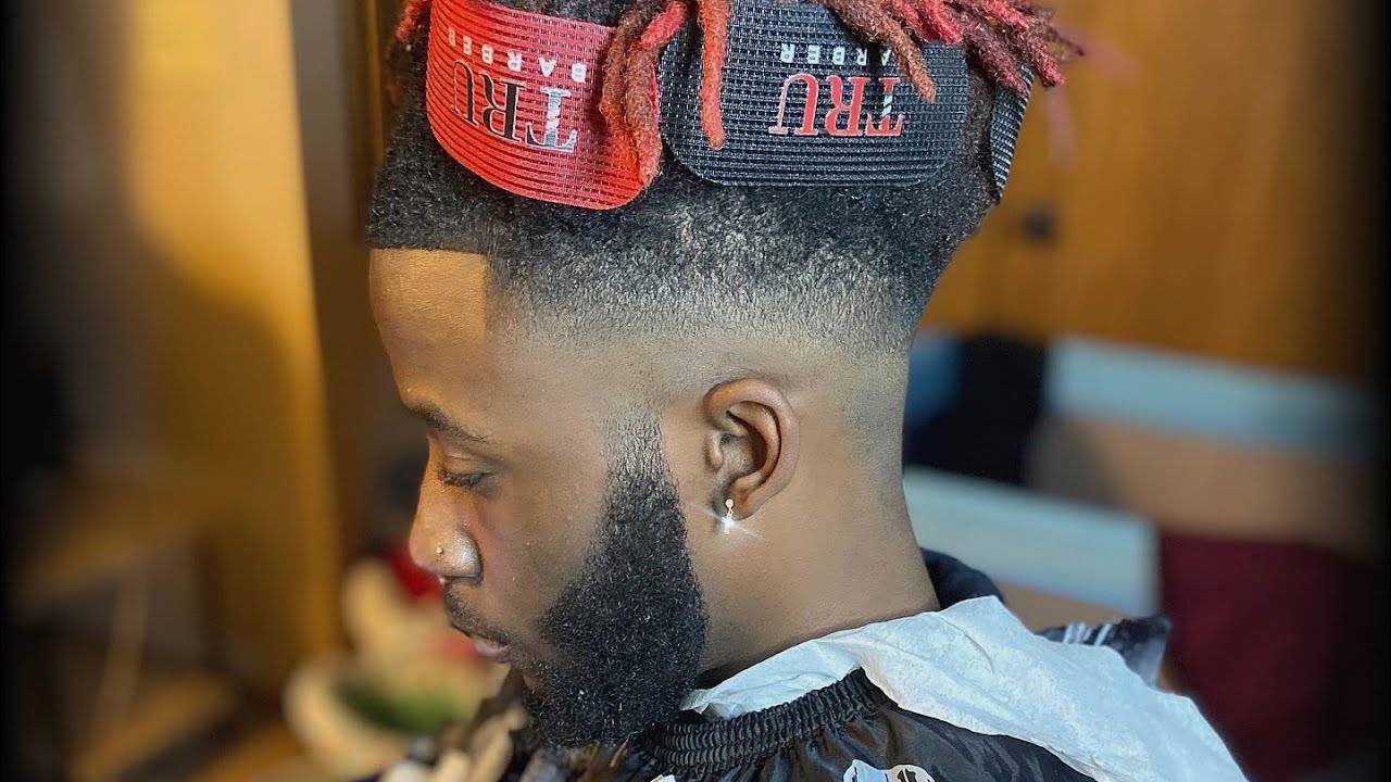 Haircut tutorial: Mid Drop Fade with dreads💈‼️