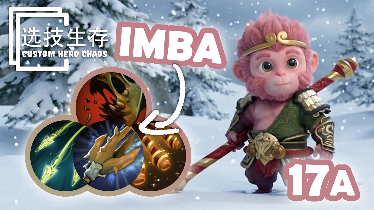 Monkey King Round 60 Best Skills Combo - Dota 2 Custom Hero Chaos