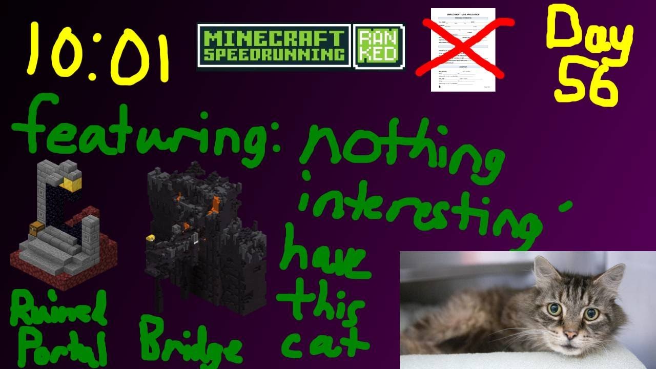 Daily Minecraft Speedrun until I get a job (Day 56)