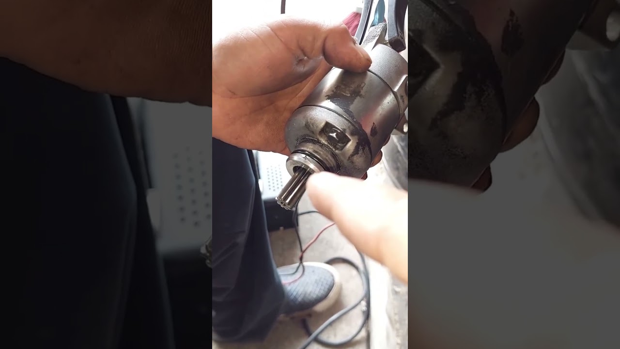 Soluci&oacute;n motor de arranque de motocicleta #mecanica #mecanicademotos #motos