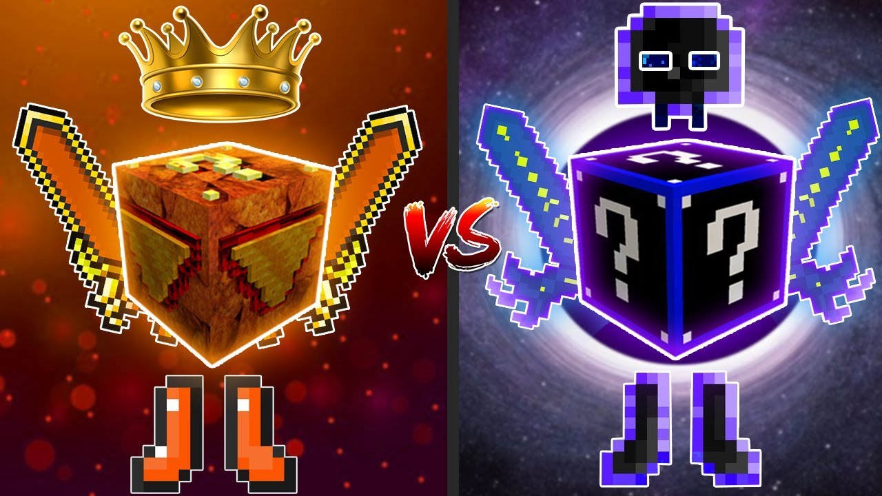 LUCKY BLOCK DE DORITOS VS LUCKY BLOCK DE BURACO NEGRO NO MINECRAFT