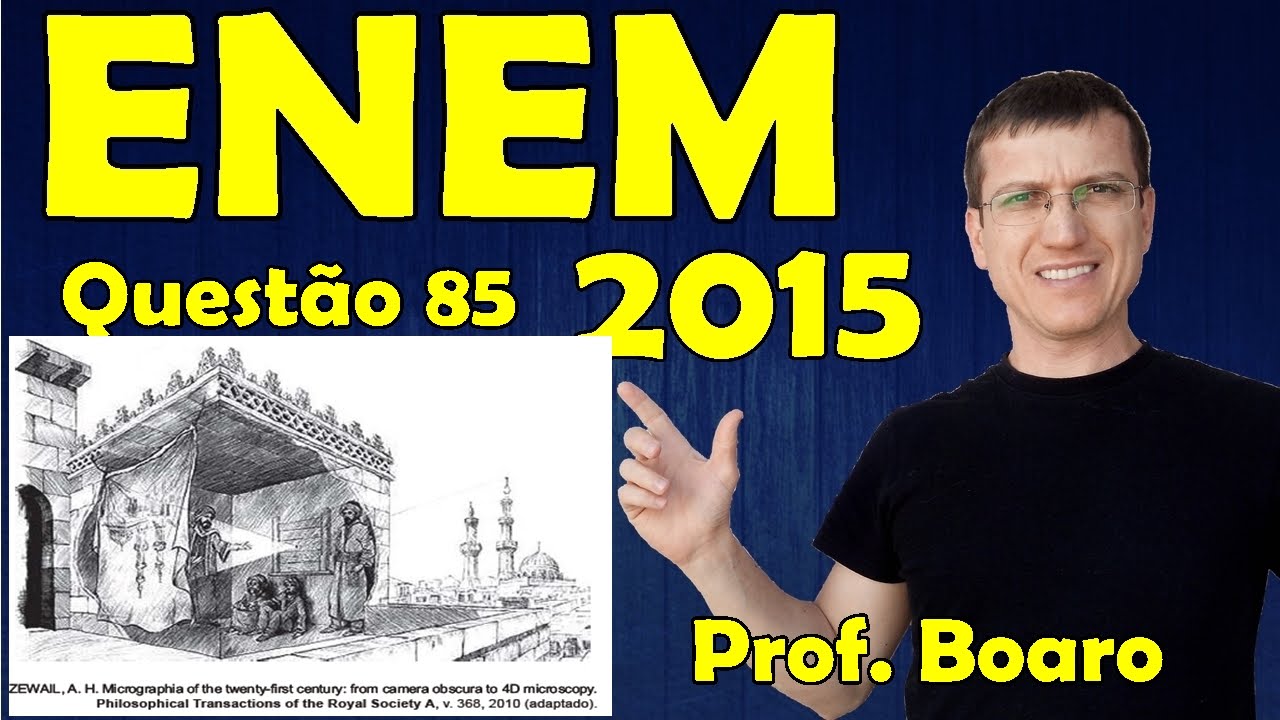ENEM 2015 - QUESTÃO 85 - PROVA AZUL - FISICA   Prof.  Marcelo Boaro