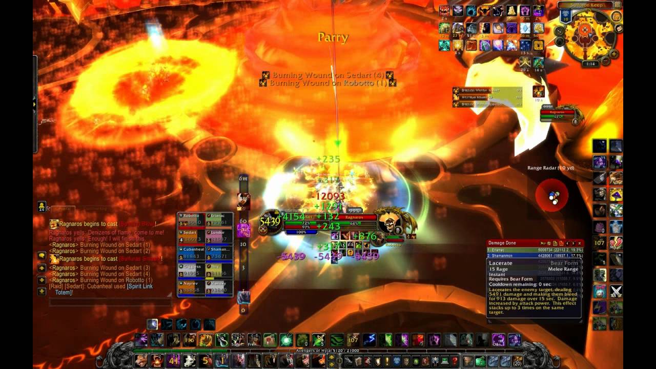 The Front Lines vs Ragnaros, Guía en español 10 man.