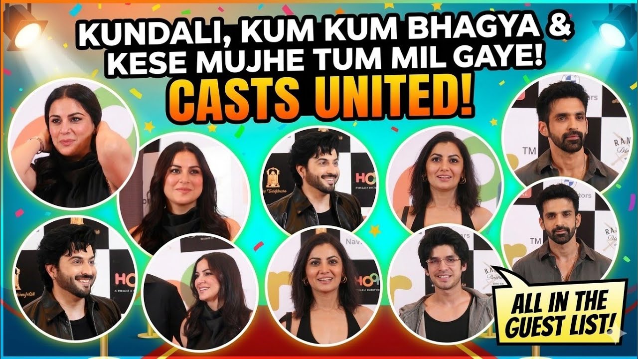 Dheeraj , Shraddha , Paras , Sriti Jha , Shabir , Arjit Taneja at Ekta Kapoor 's App Launch Party .