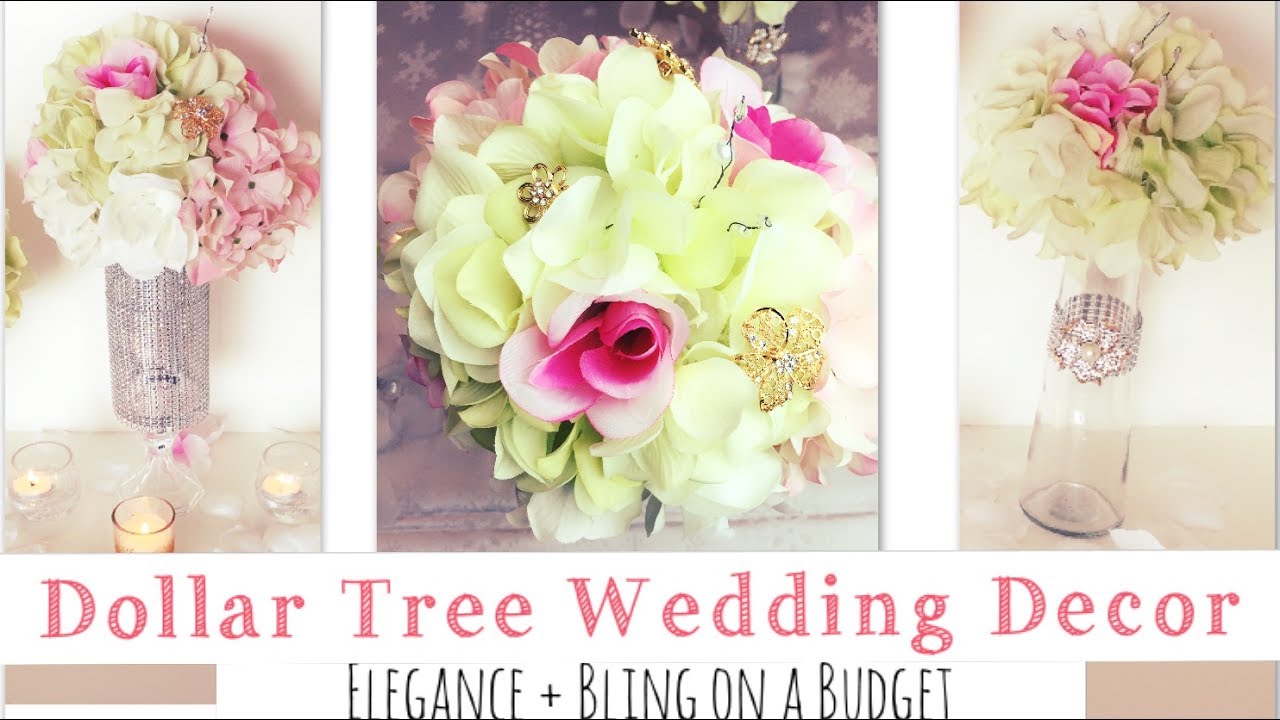 DIY | Dollar Tree Wedding Bling Centerpiece Ideas
