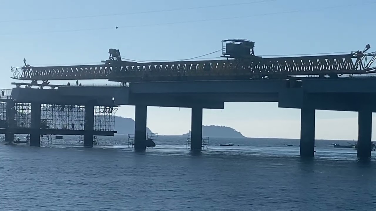 TV Guaratuba Atualização da obra da Ponte de Guaratuba por Rick Celestino dia 07 07 2025