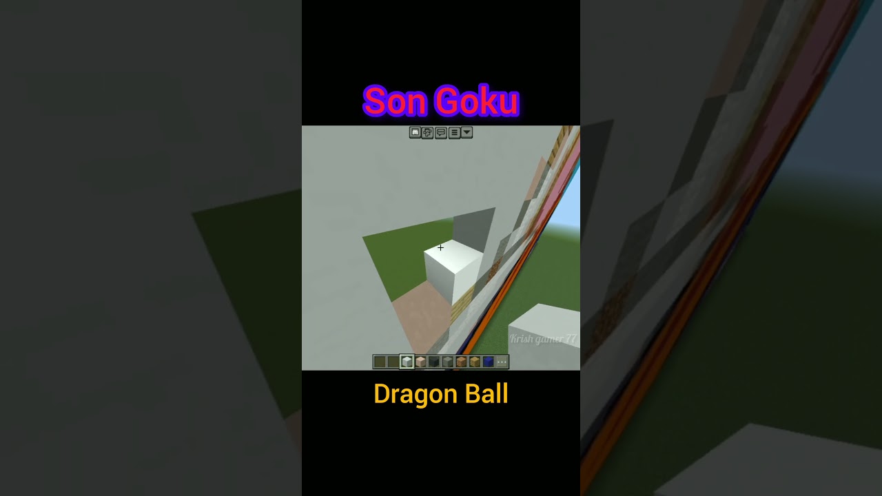 Son Goku Dragon Ball z Minecraft #minecraft #dragonball #goku 👆