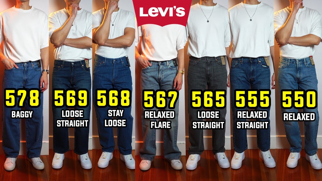 Какие мешковатые джинсы лучше? (Levi's 550, 555, 565, 567, 568, 569, 578)