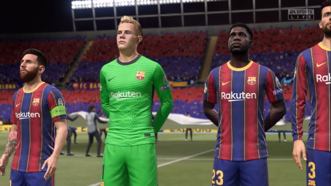 FIFA 21 - Barcelona vs Borrusia Dortmund| UCL|PS4 Slim