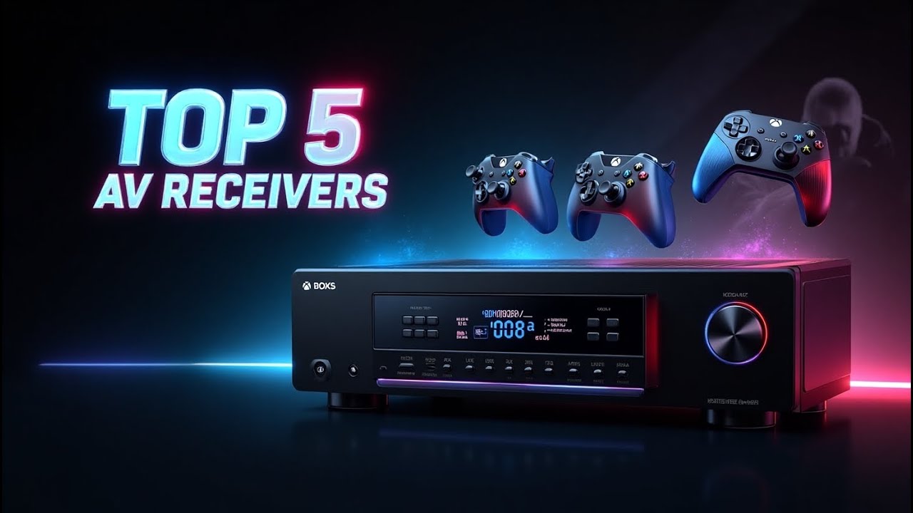5 Best AV Receivers for Gaming Consoles in 2025 – 4K, HDR, and High Refresh Rates
