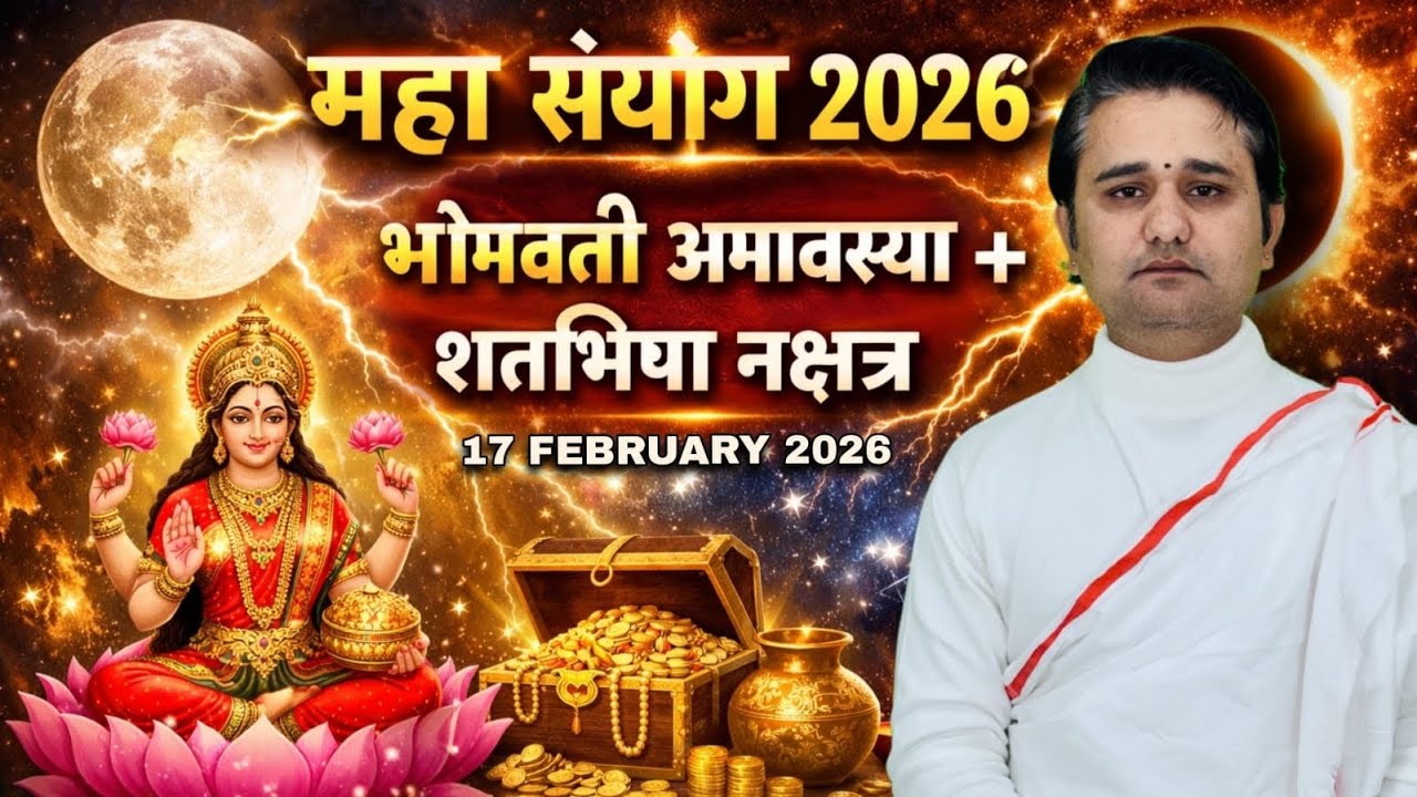 17 फरवरी 2026 को भोमवती अमावस्या + शतभिषा नक्षत्र महा प्रयोग| लक्ष्मी कृपा और बाधा नाश  सिद्ध उपाय